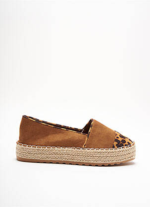 Espadrilės platforma plokščias kulnas iki 3 cm rudas JOIA moteris