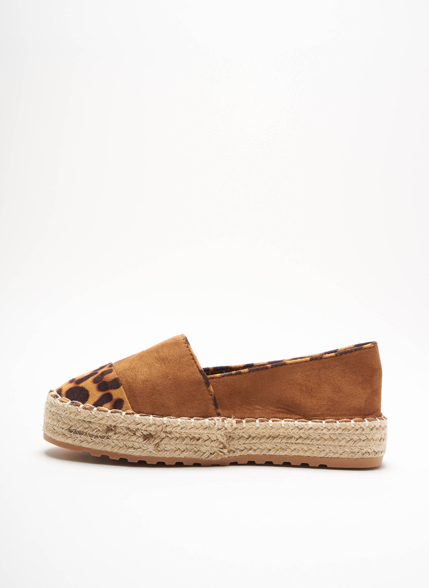 Espadrilės platforma plokščias kulnas iki 3 cm rudas JOIA moteris