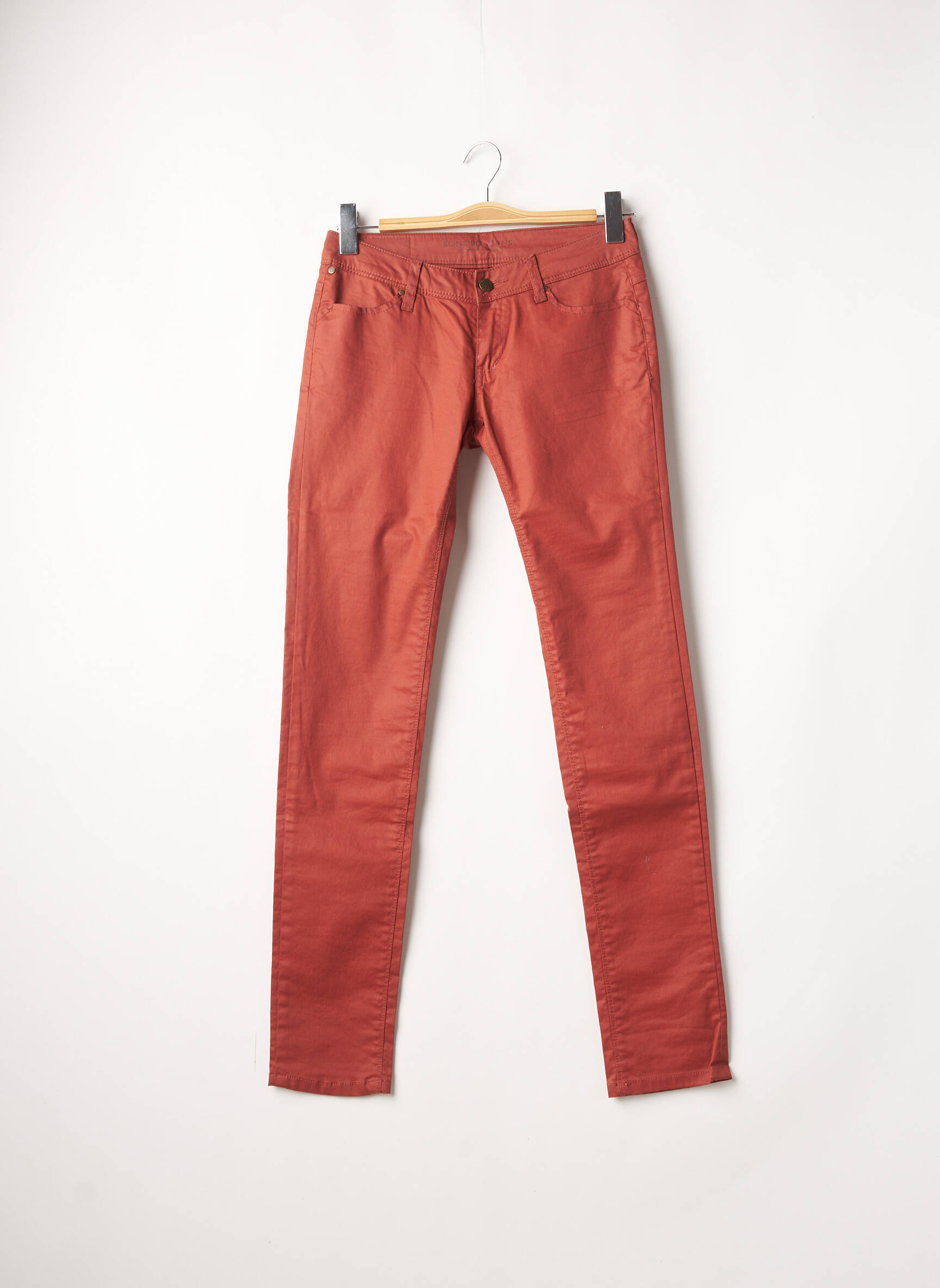Lieknos kelnės tamprumas normala dydis oranžinė BONOBO JEANS moteris