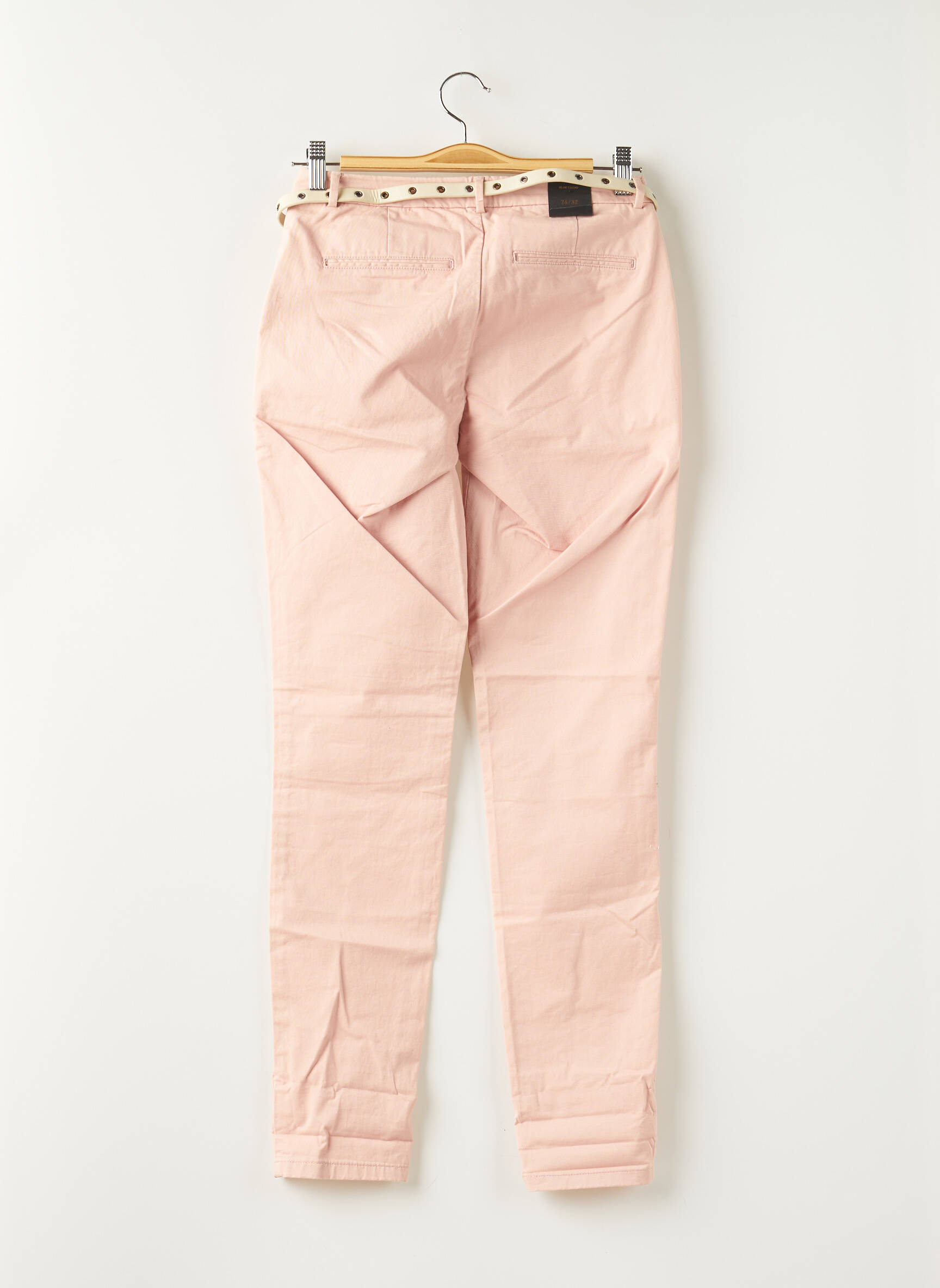 Chino kelnė uždarymas su užtrauktuku po mygtuku uždengimu normala dydis rožinė MAISON SCOTCH moteris