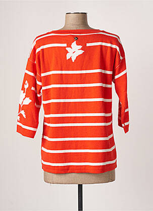 Ilgų rankovių liemenė apvalus kaklas oranžinė LE PETIT BAIGNEUR moteris