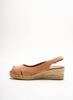 Espadrilės amortizuojančios pado tipas kulnas nuo 4 iki 6 cm oranžinė LA MAISON DE L'ESPADRILLE moteris