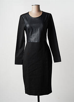 Pusilgių suknelė ilgos rankovės ilgos rankovės juodas BCBGMAXAZRIA moteris