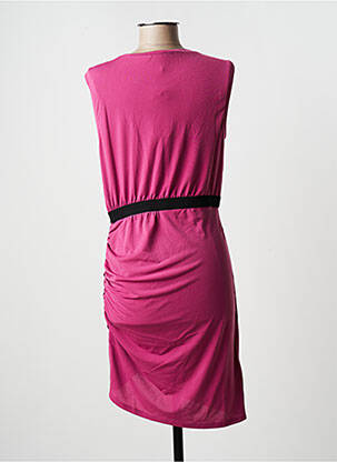 Pusilgių suknelė be rankų be rankų rožinė BCBGMAXAZRIA moteris
