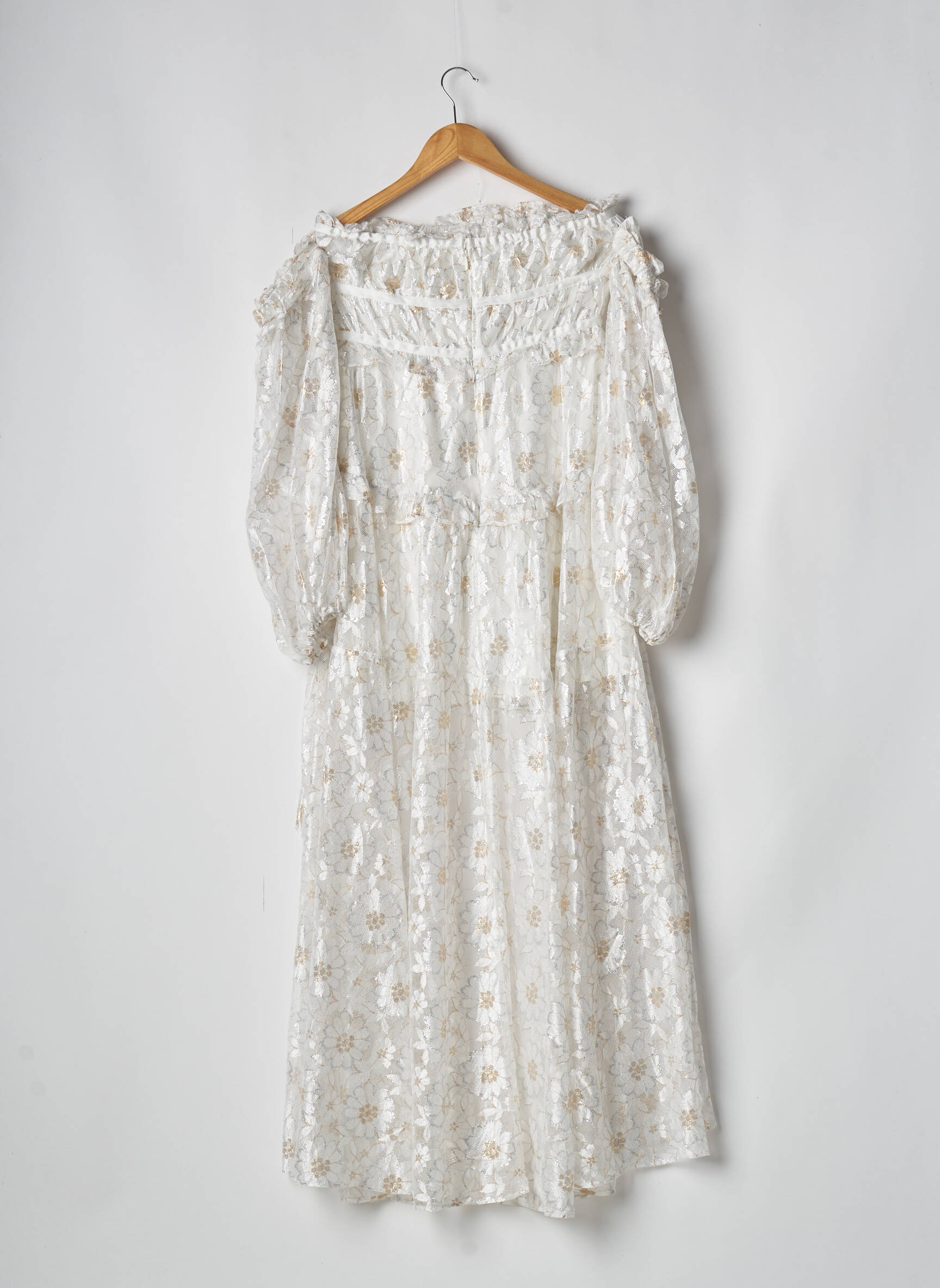 Ilgų rankovių tunika asimetriška iškirptė baltas FOR LOVE & LEMONS moteris