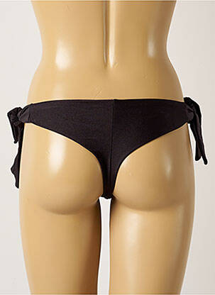 Maudymosi kelnaitės satino efektas bikini juodas BELLES DES PINS moteris