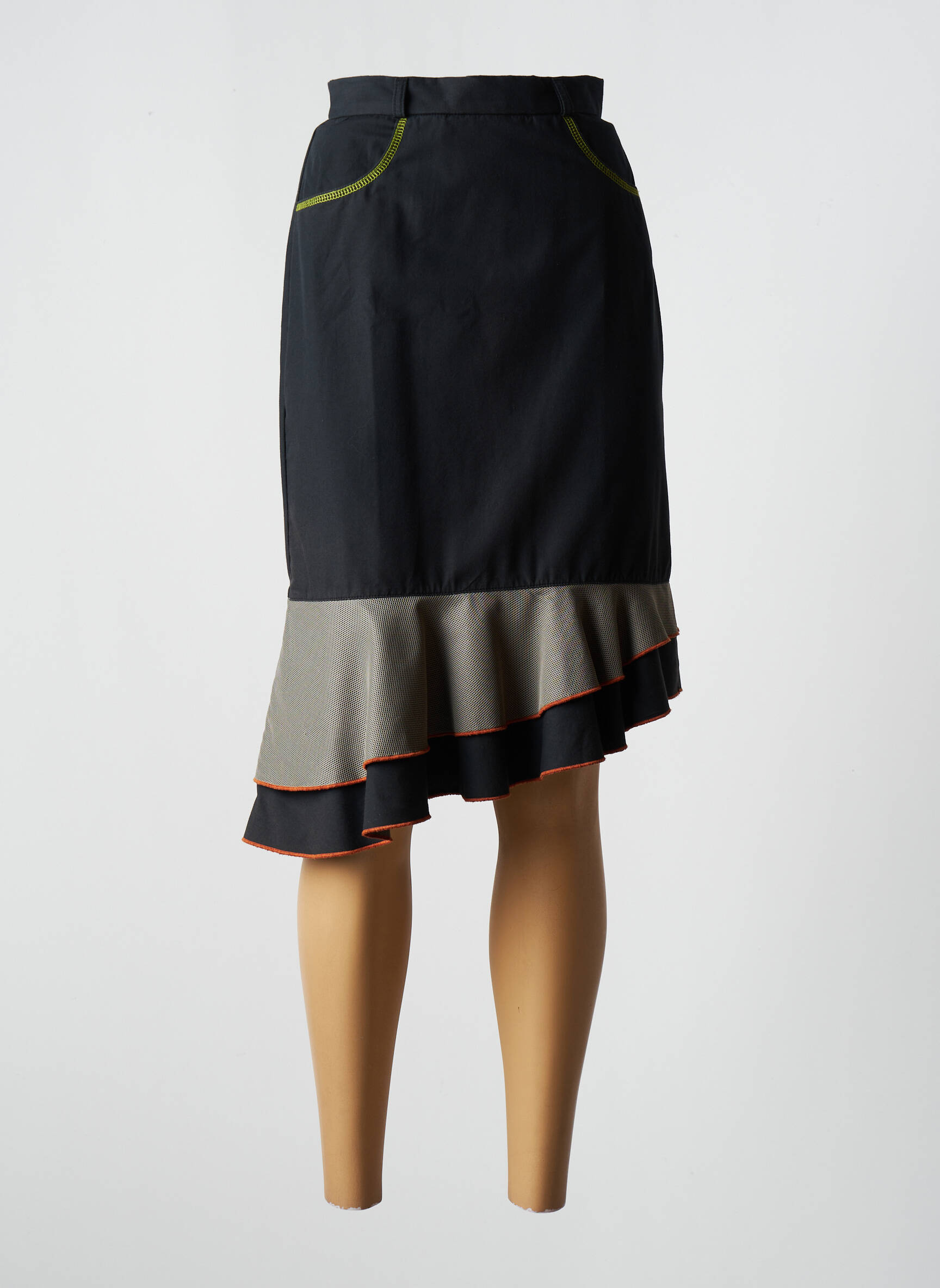 Pusilgis sijonas pincetų dydis juodas ROSA ROSAM moteris