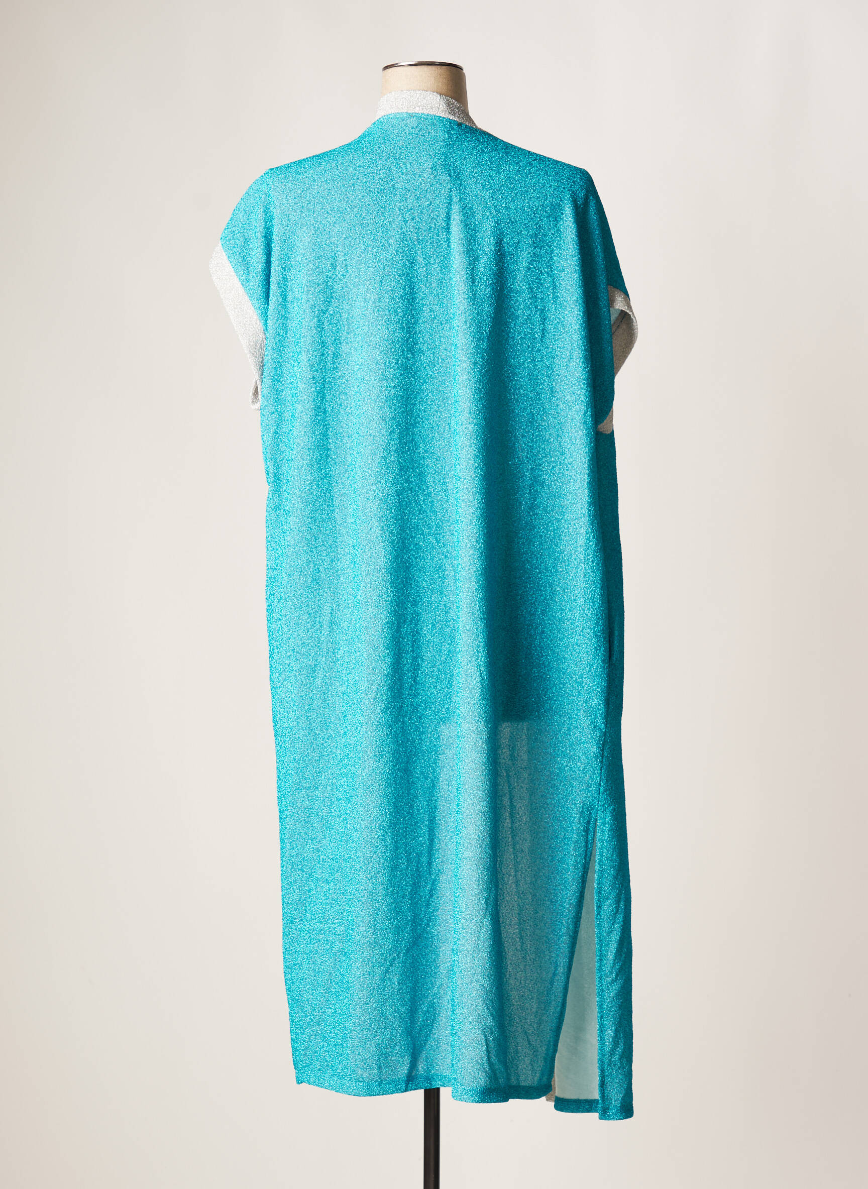 Kimono striukė col v mėlyna VIE TA VIE moteris
