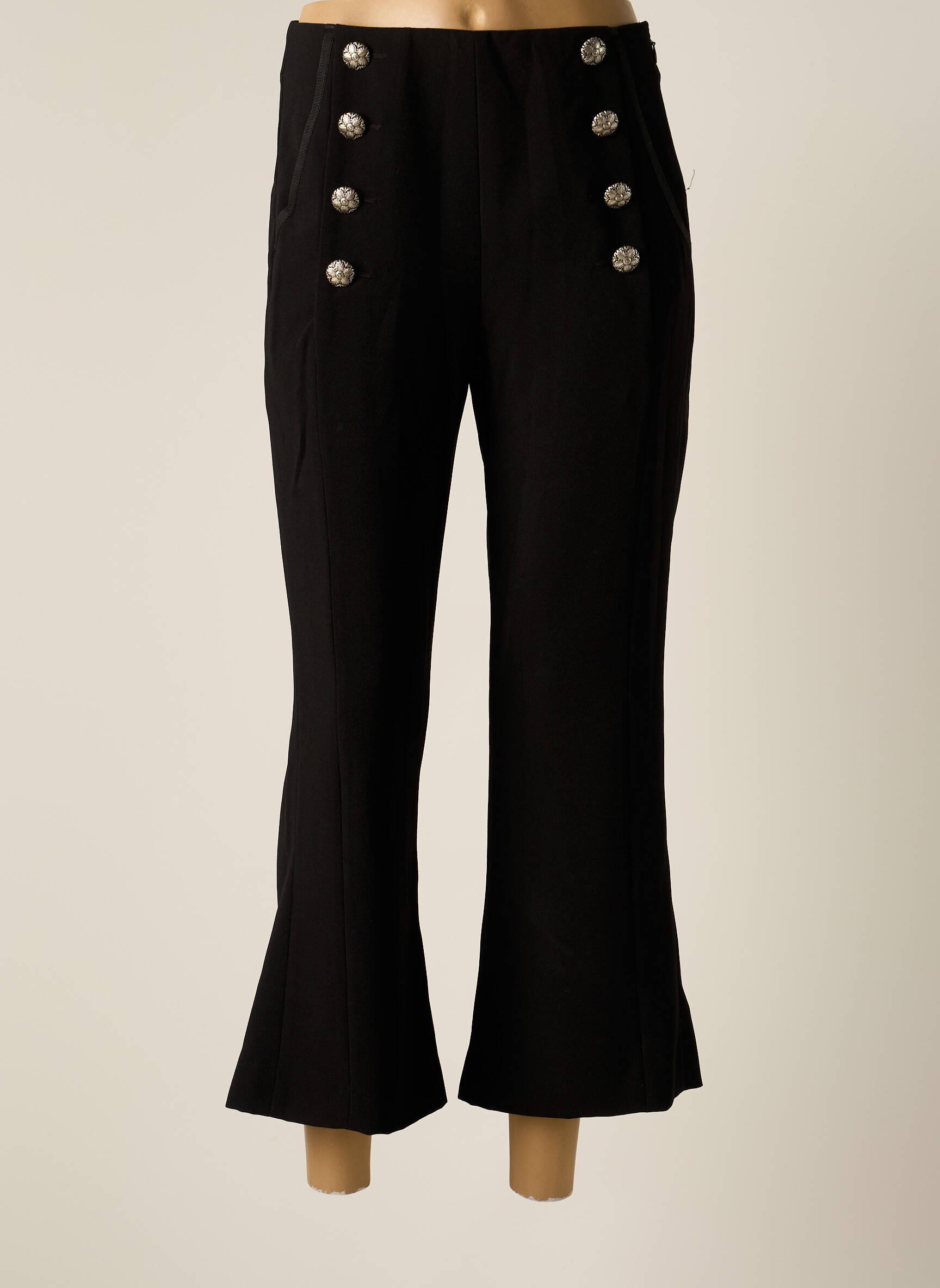 7/8 kelnės aukšta talija aukšta talija juodas THE KOOPLES moteris