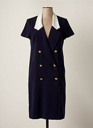 Pusilgių suknelė trumpas rankovės trumpas rankovės mėlyna SONIA K moteris