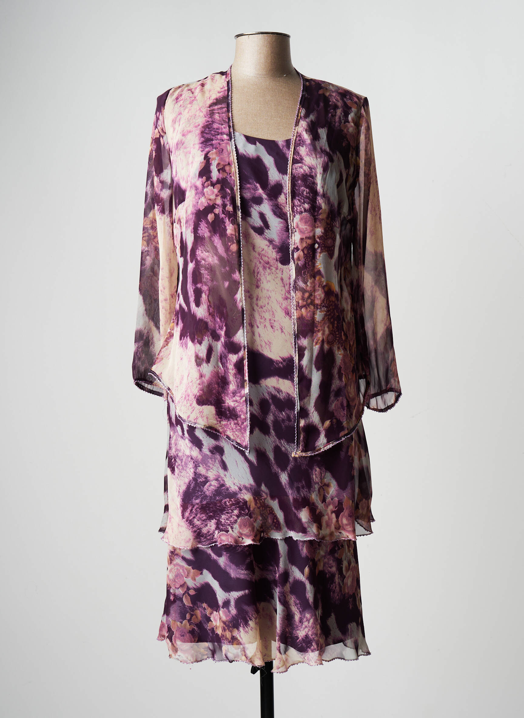 Suknelės rinkinys pamušalas violetinis FASHION NEW YORK moteris