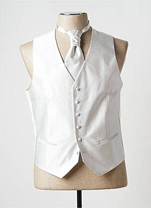 Be rankovių liemenė satino efektas pilka OCCHIELLO vyras