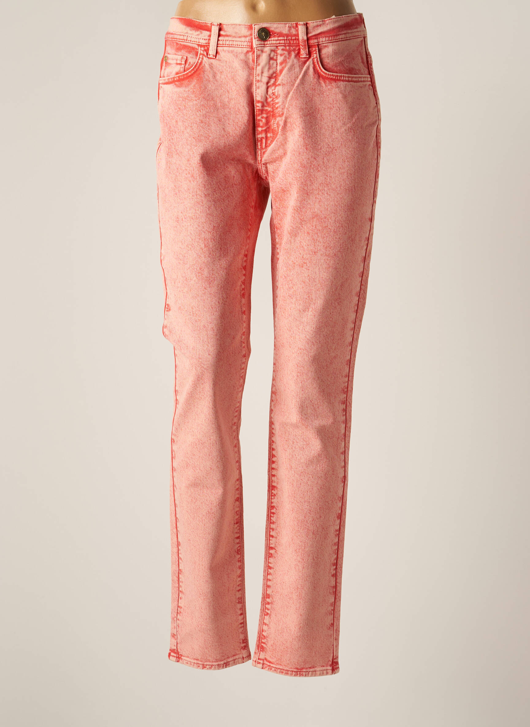 Lieknos kelnės aukšta talija aukšta talija raudona TRUSSARDI JEANS moteris