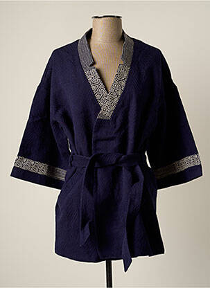 Kimono striukė col v mėlyna LA FIANCEE DU MEKONG moteris