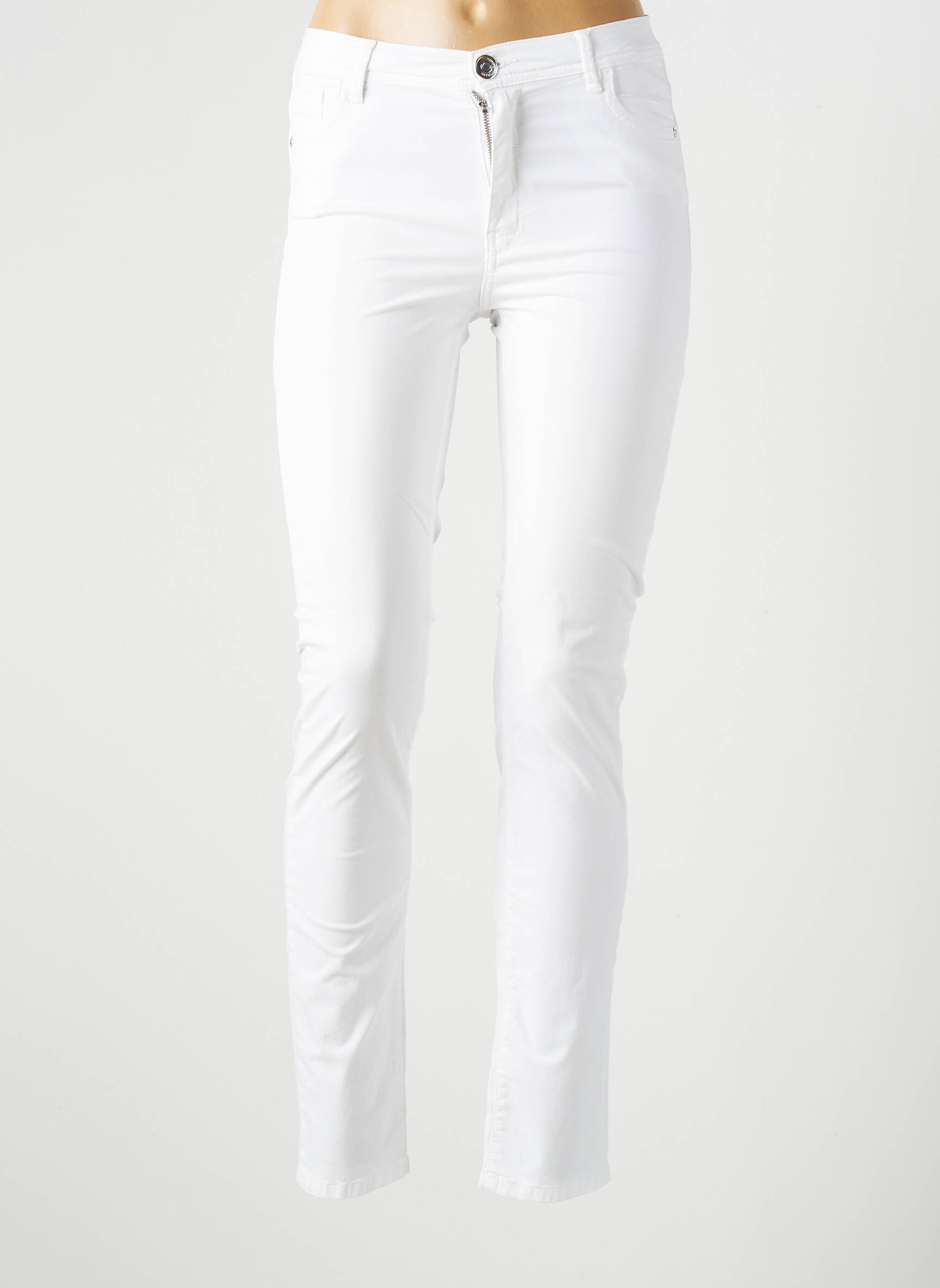 Lieknos kelnės maža dydžio maža dydžio baltas TRUSSARDI JEANS moteris