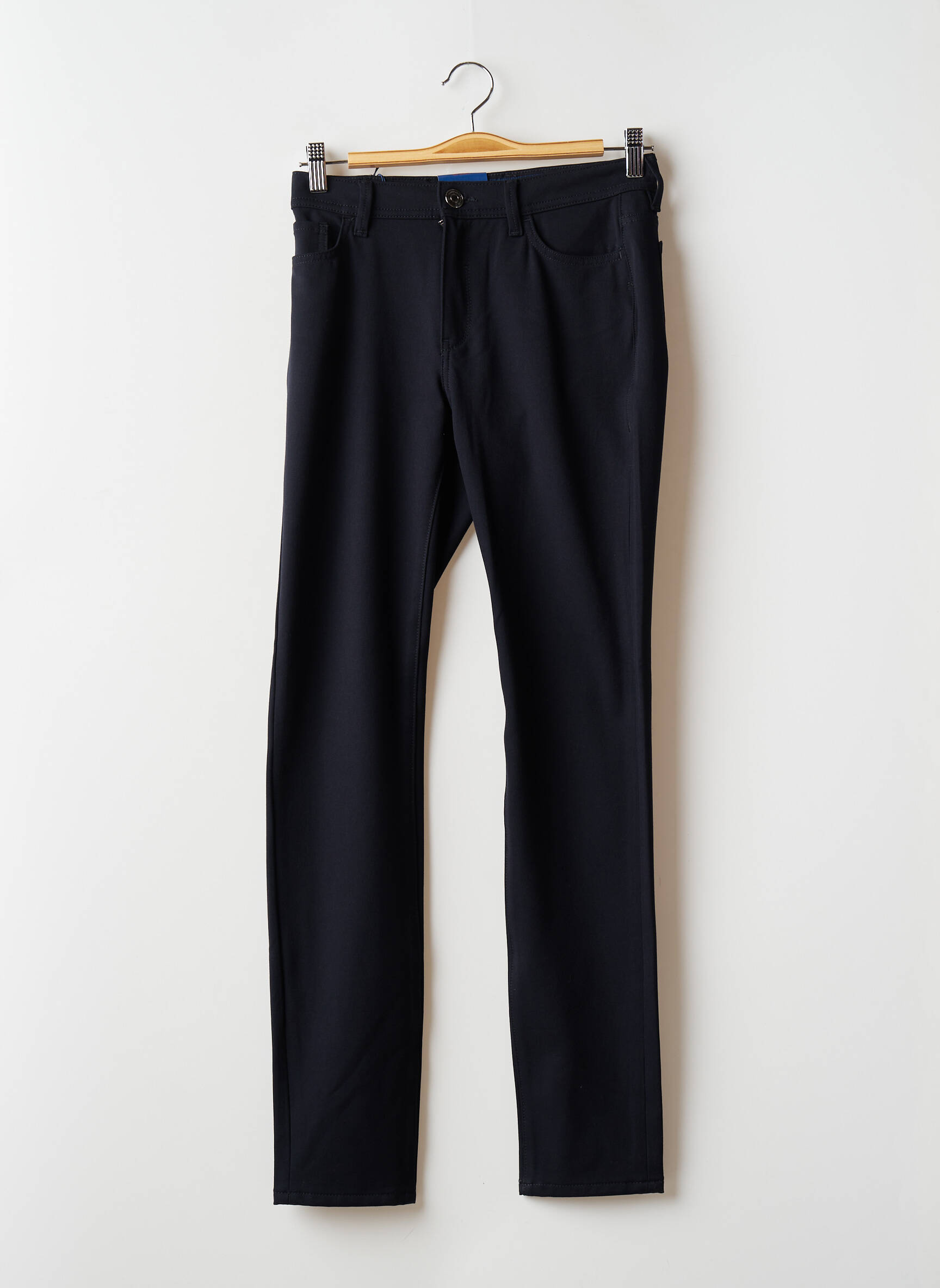 Lieknos kelnės popelinos audinys, kuris pasižymi lygiu ir tankiu paviršiumi. normala dydis mėlyna TRUSSARDI JEANS moteris