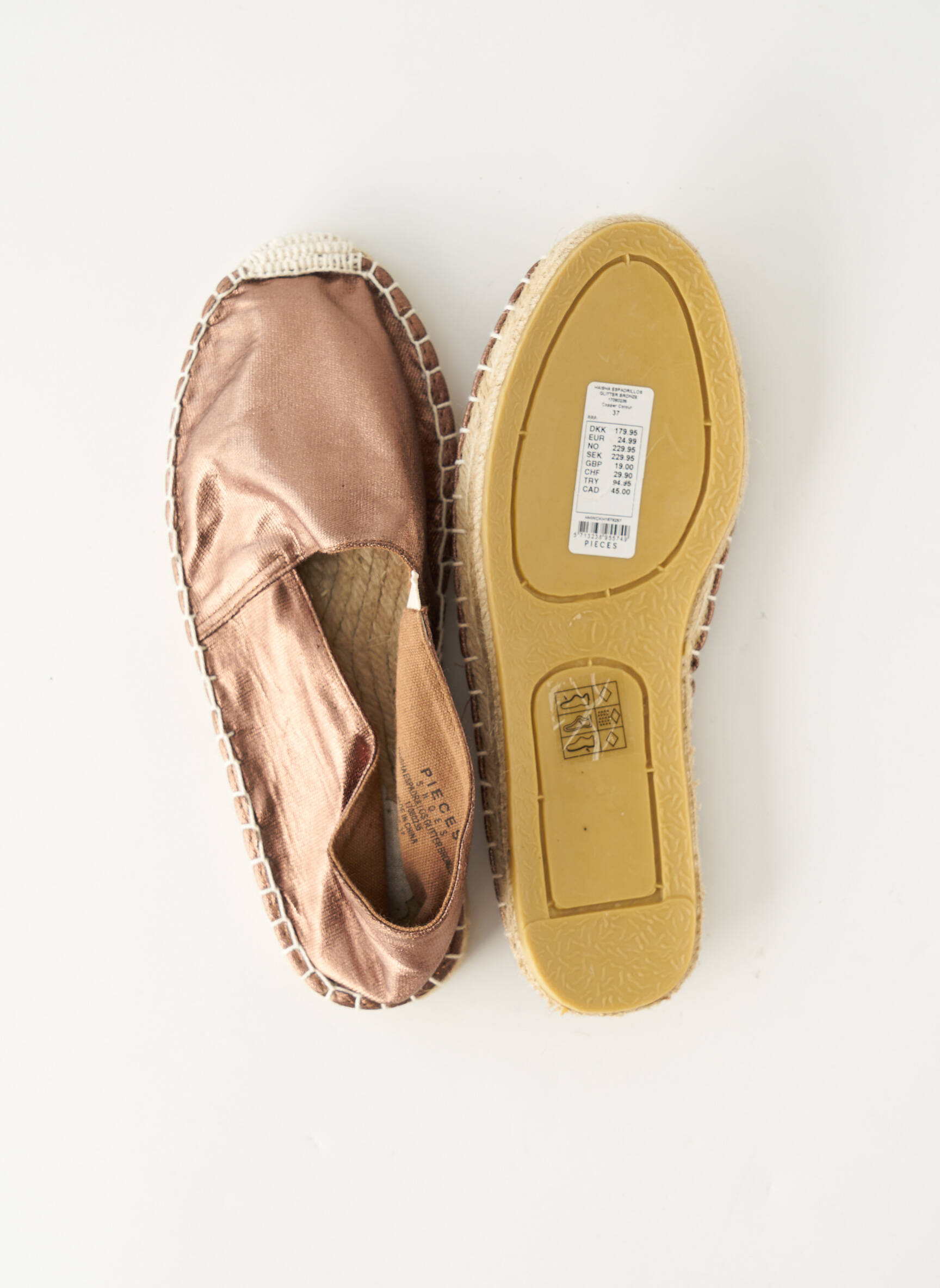 Espadrilės rudas PIECES moteris