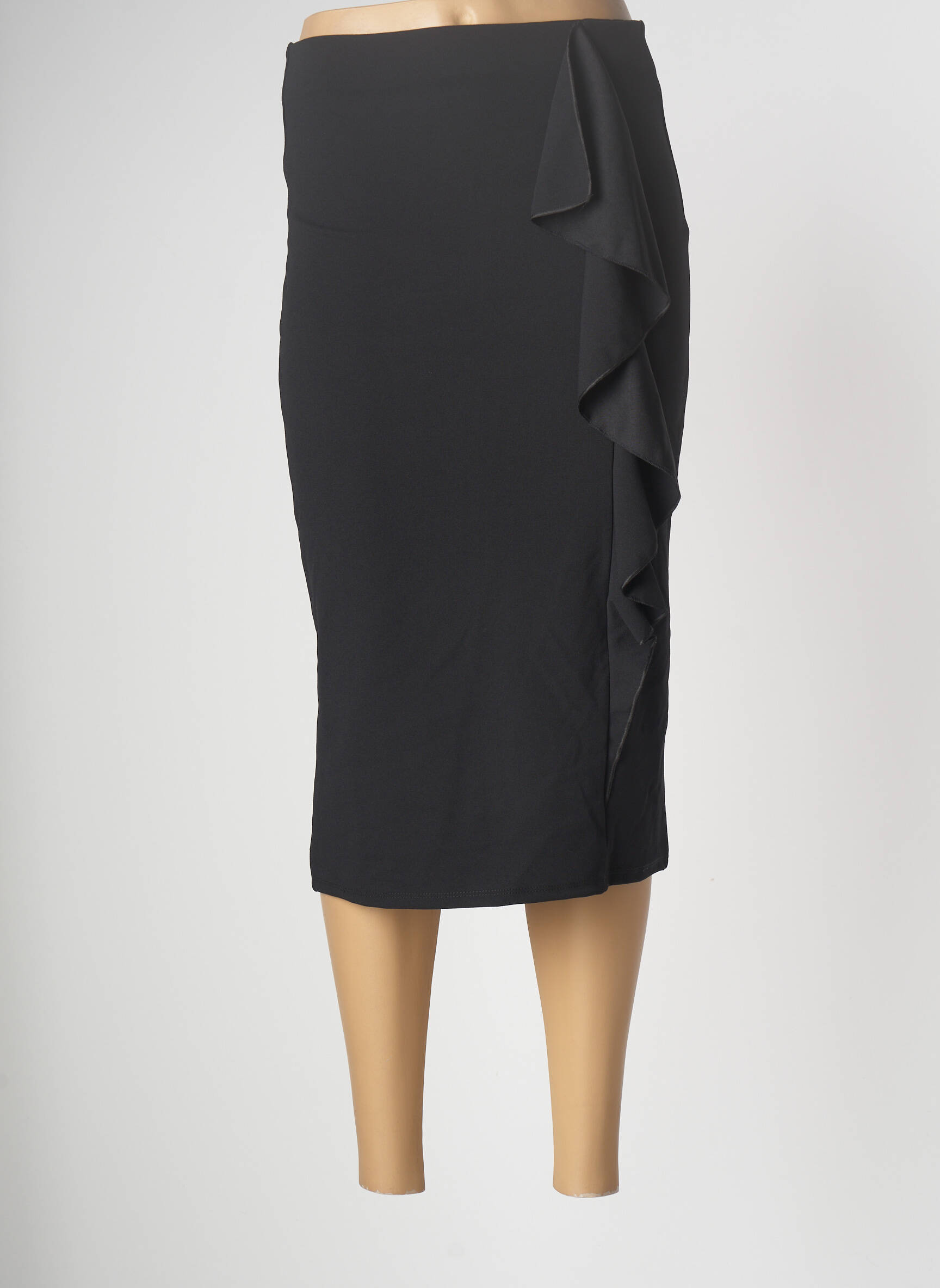 Pusilgis sijonas juodas ASTRID BLACK LABEL moteris