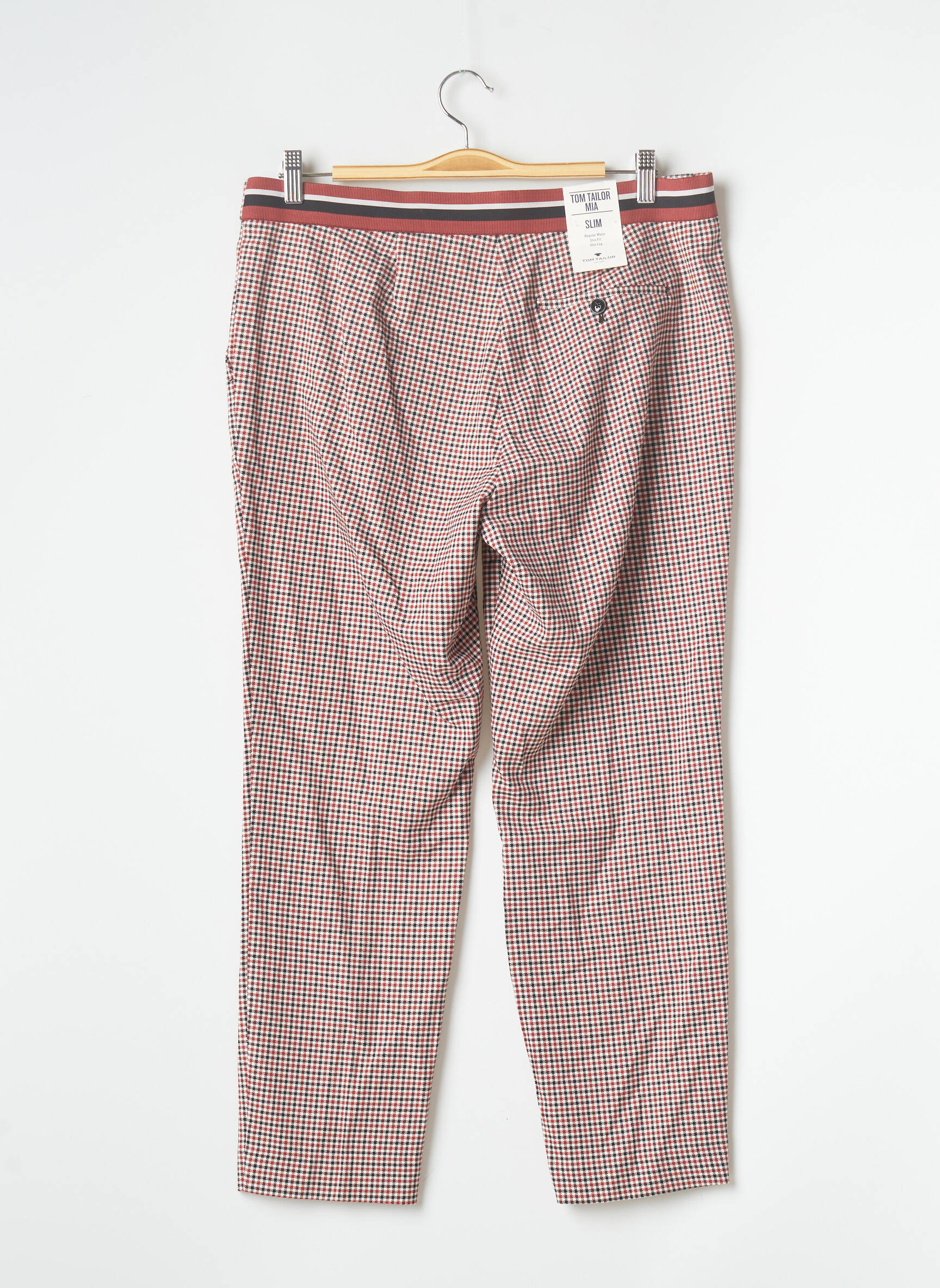 Chino kelnė raudona TOM TAILOR moteris