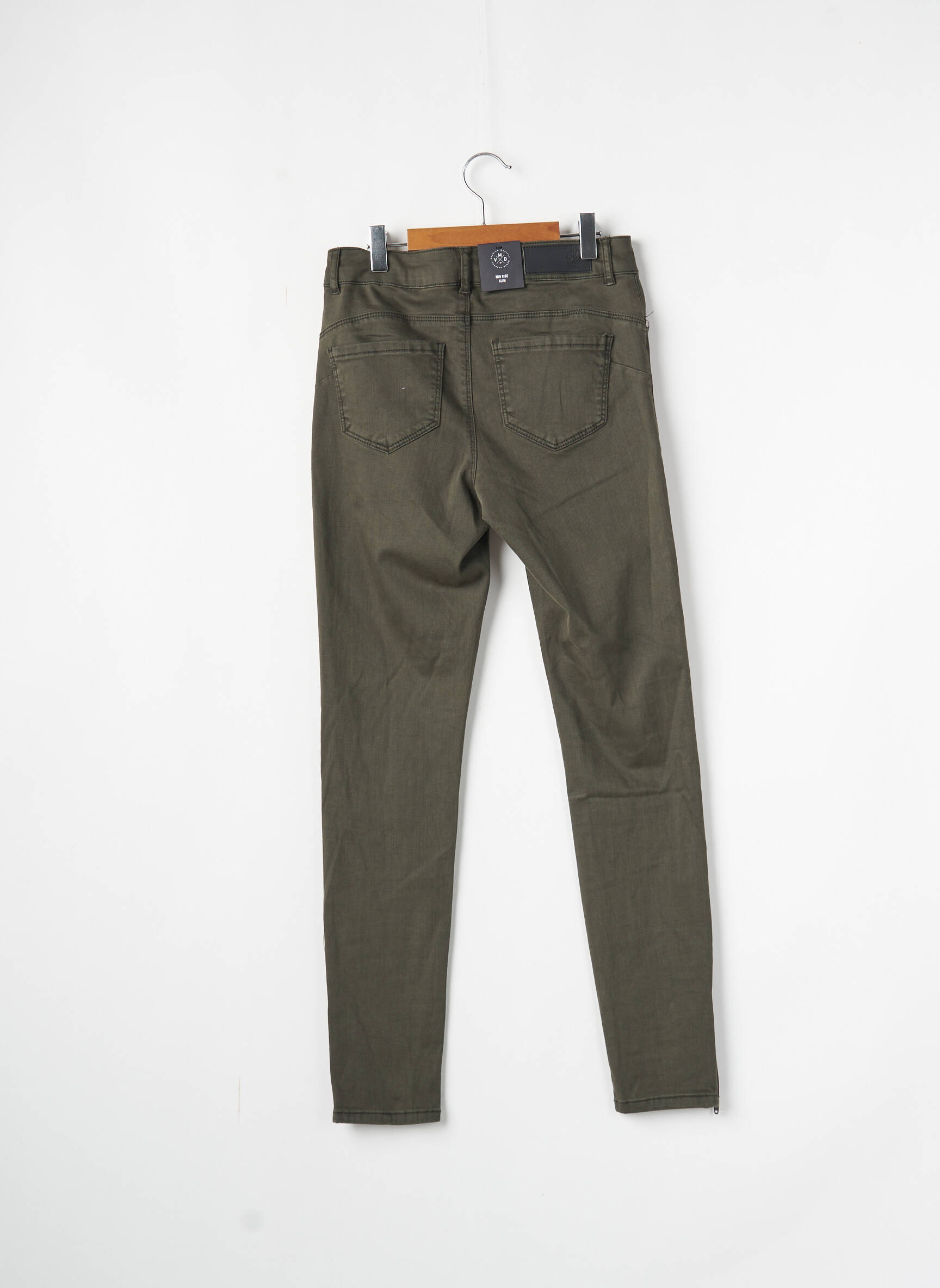 Lieknos kelnės žalias VERO MODA moteris