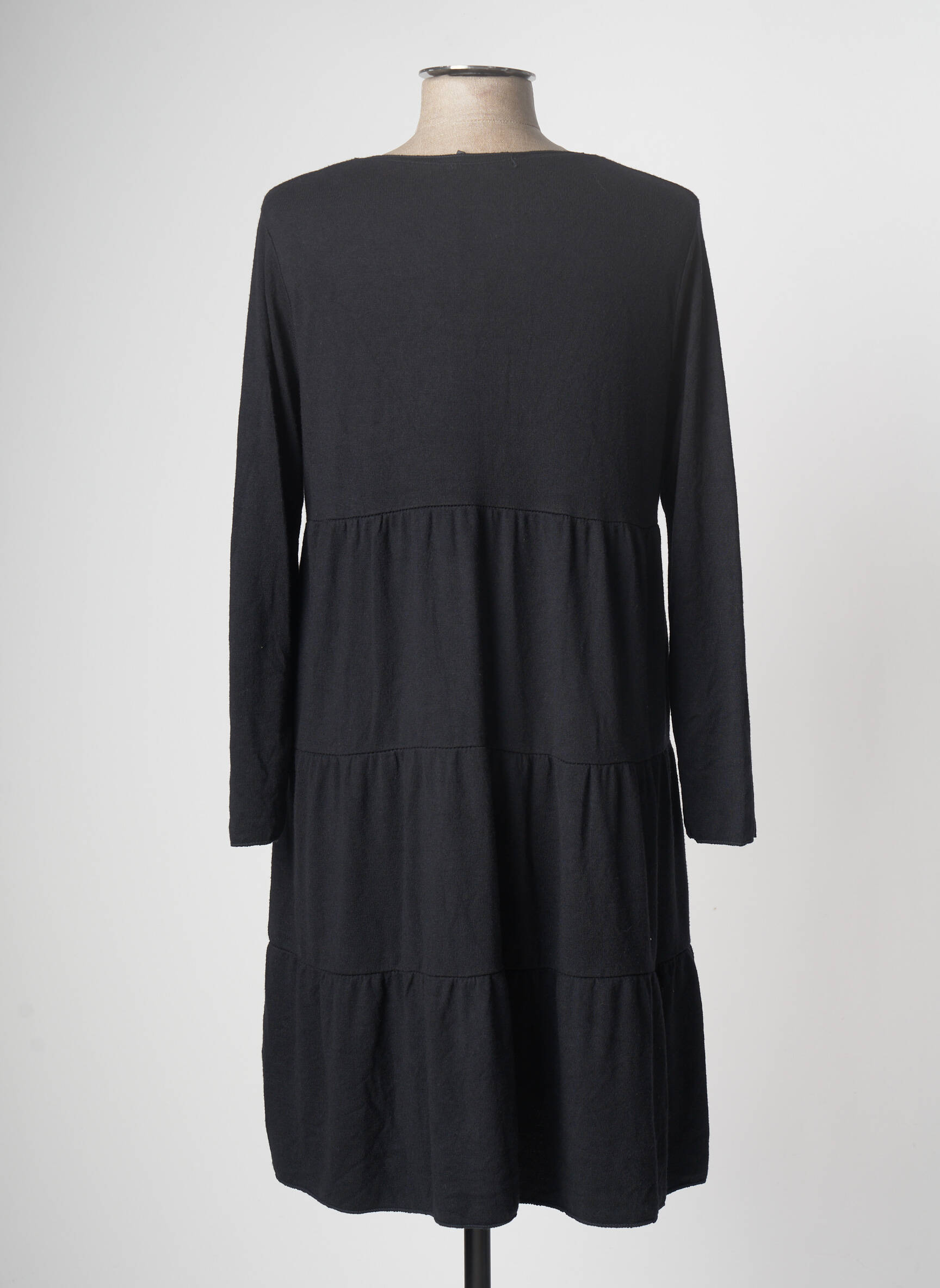 Pusilgių suknelė juodas ZABAIONE moteris