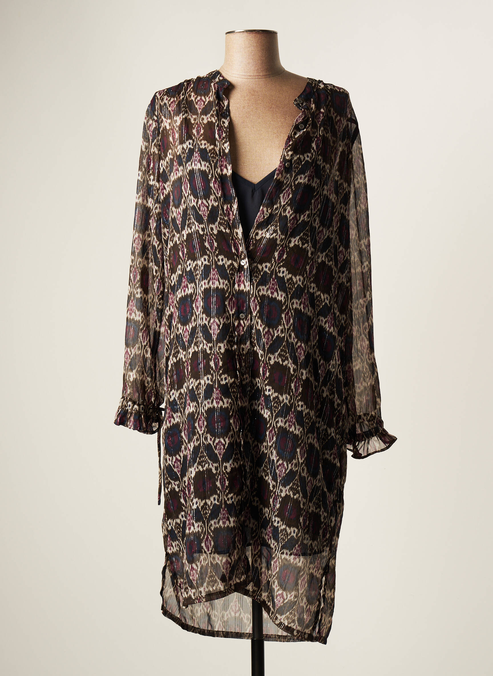 Pusilgių suknelė auksas SCOTCH & SODA moteris