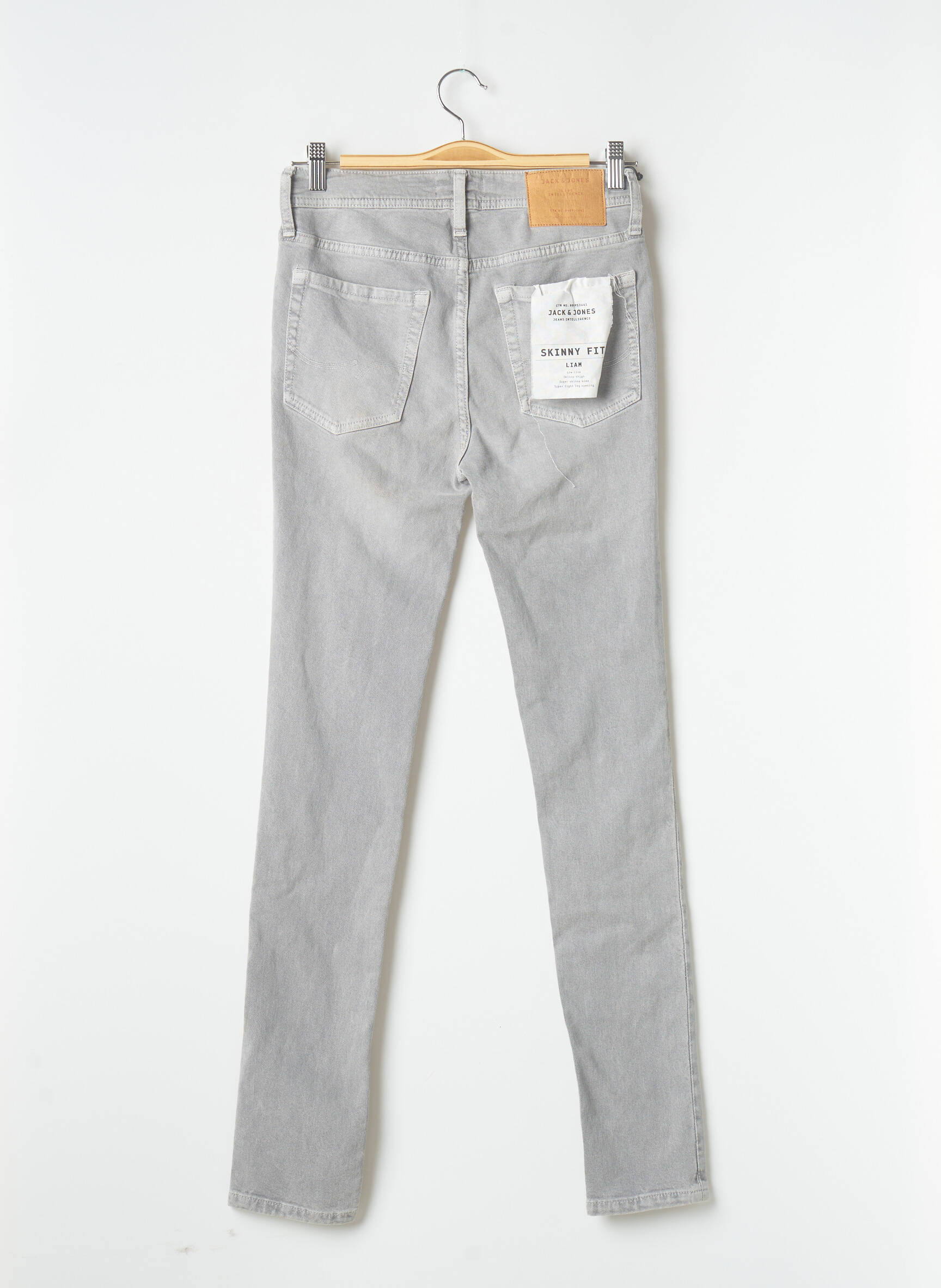 Lieknos džinsai pilka JACK & JONES vyras