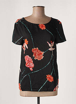 T-marškinys juodas VERO MODA moteris