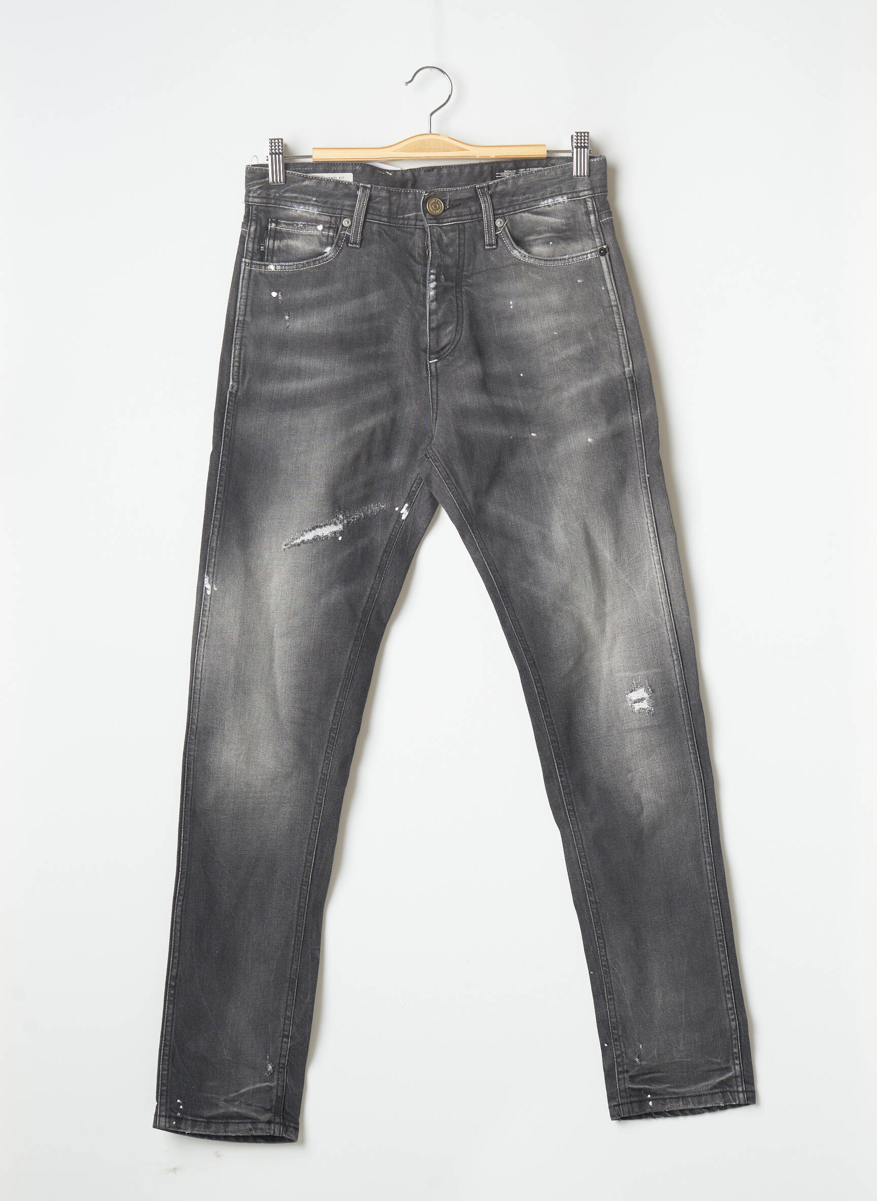 Lieknos džinsai juodas JACK & JONES vyras