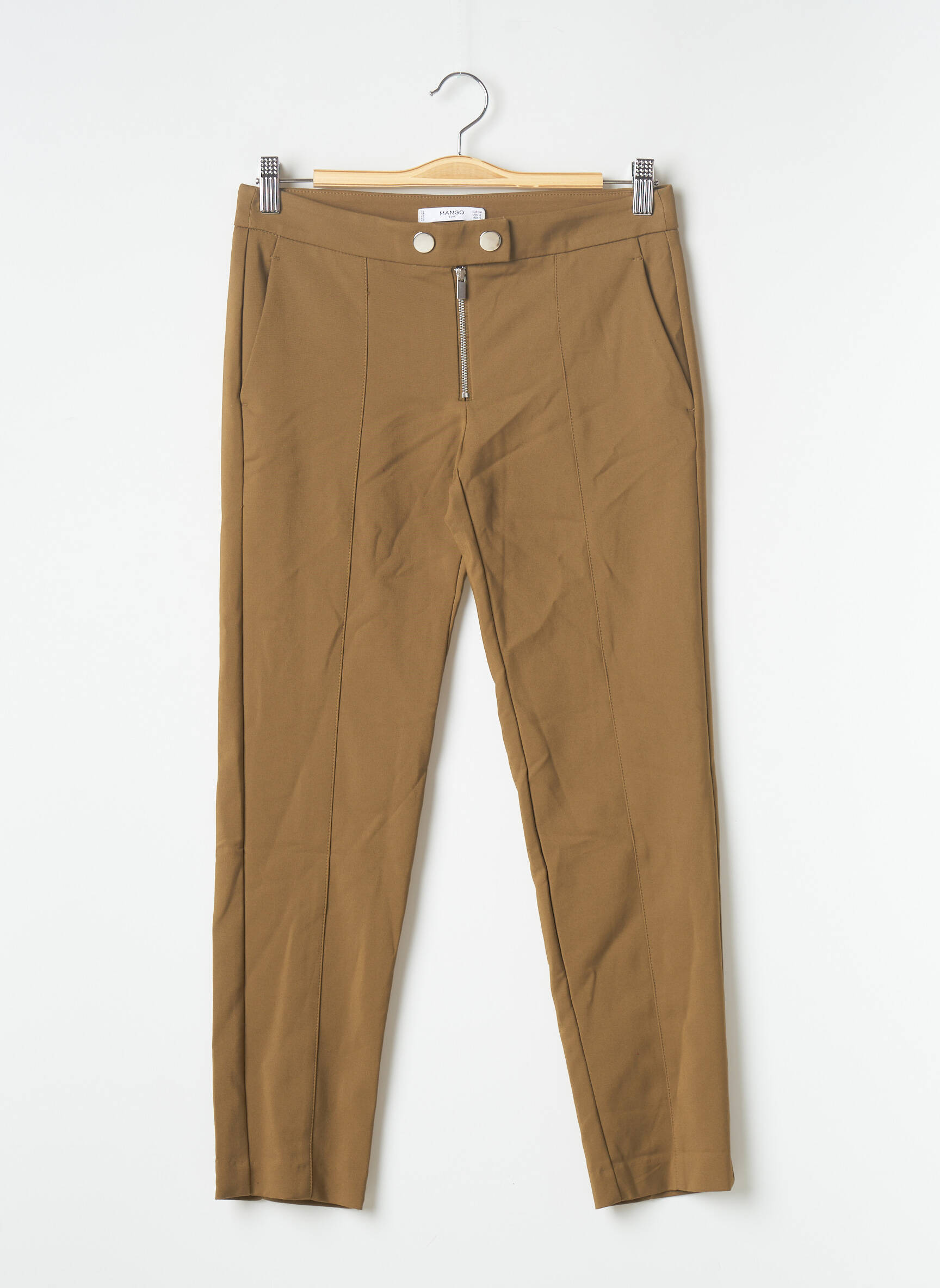 Chino kelnė žalias MANGO moteris