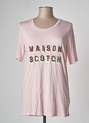 T-marškinys rožinė SCOTCH & SODA moteris