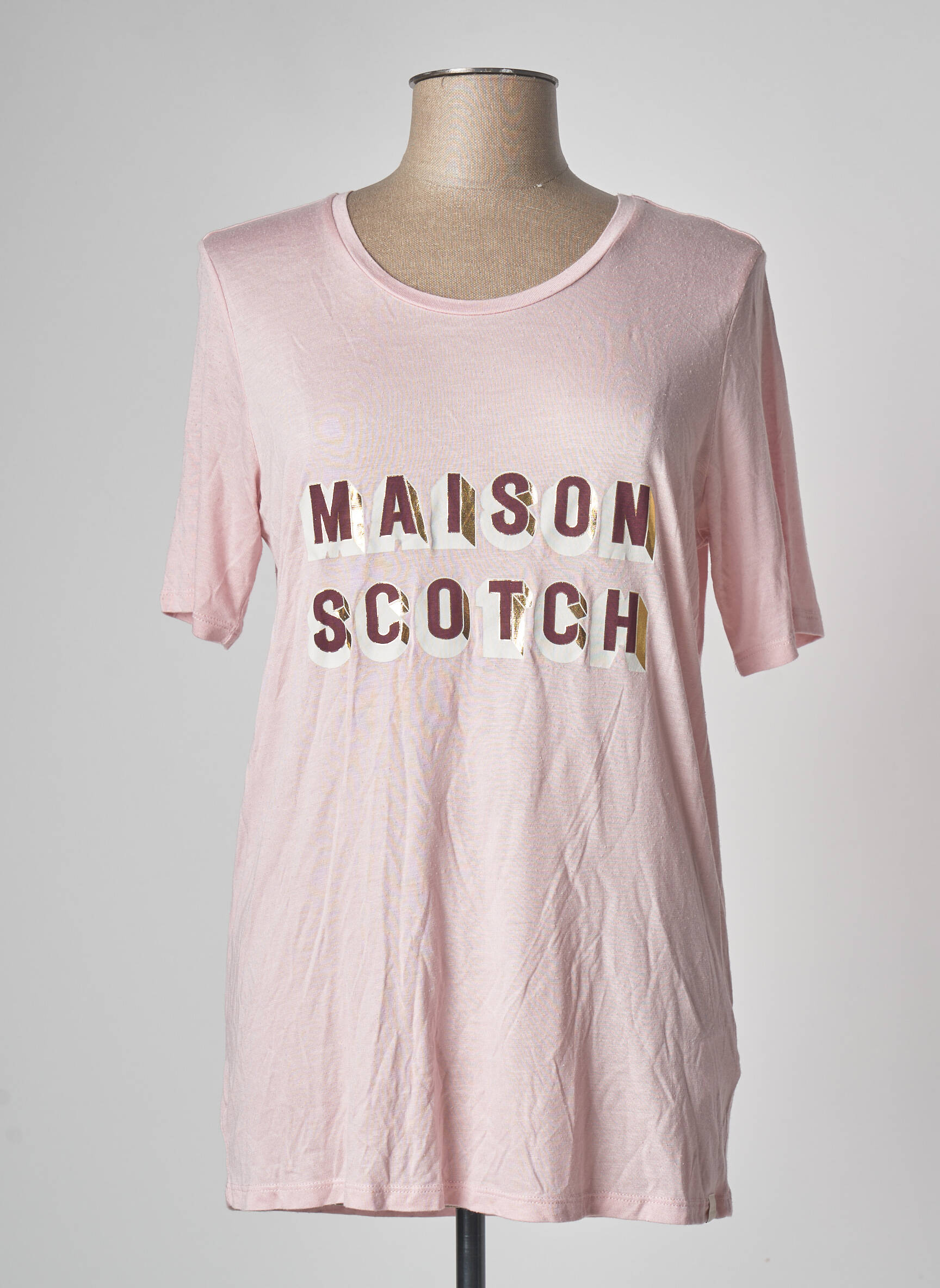 T-marškinys rožinė SCOTCH & SODA moteris