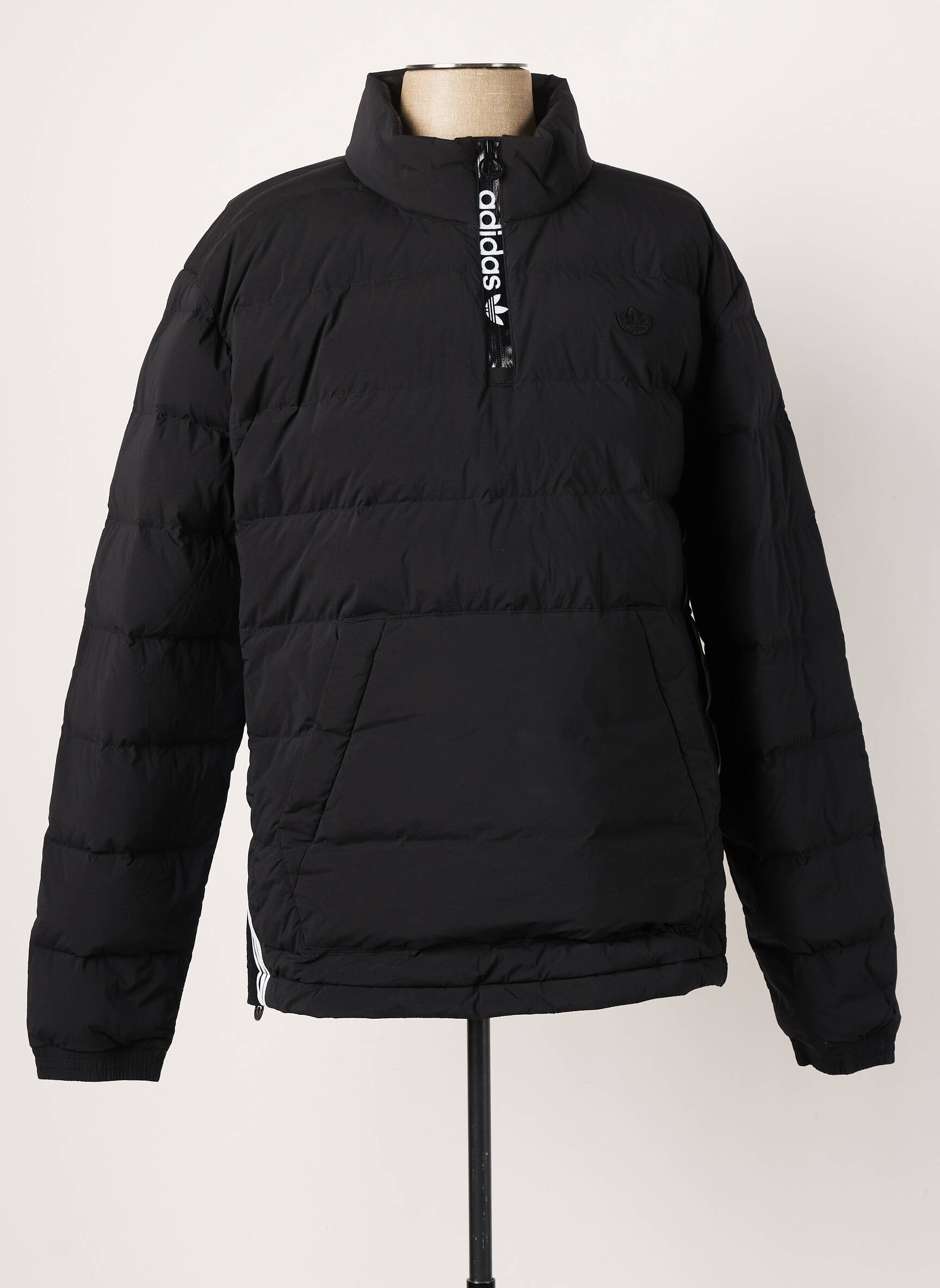 Kasdienis švarkas juodas ADIDAS vyras