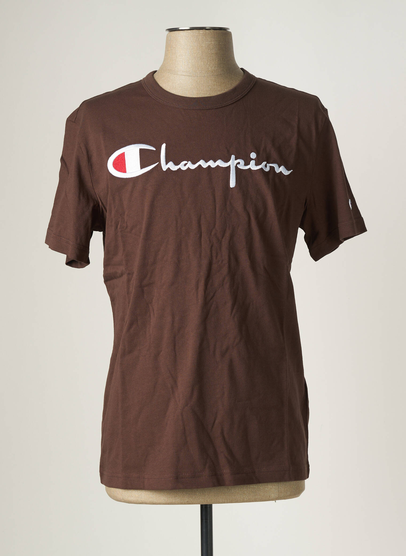 T-marškinys rudas CHAMPION vyras