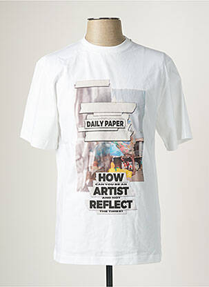 T-marškinys baltas DAILY PAPER vyras