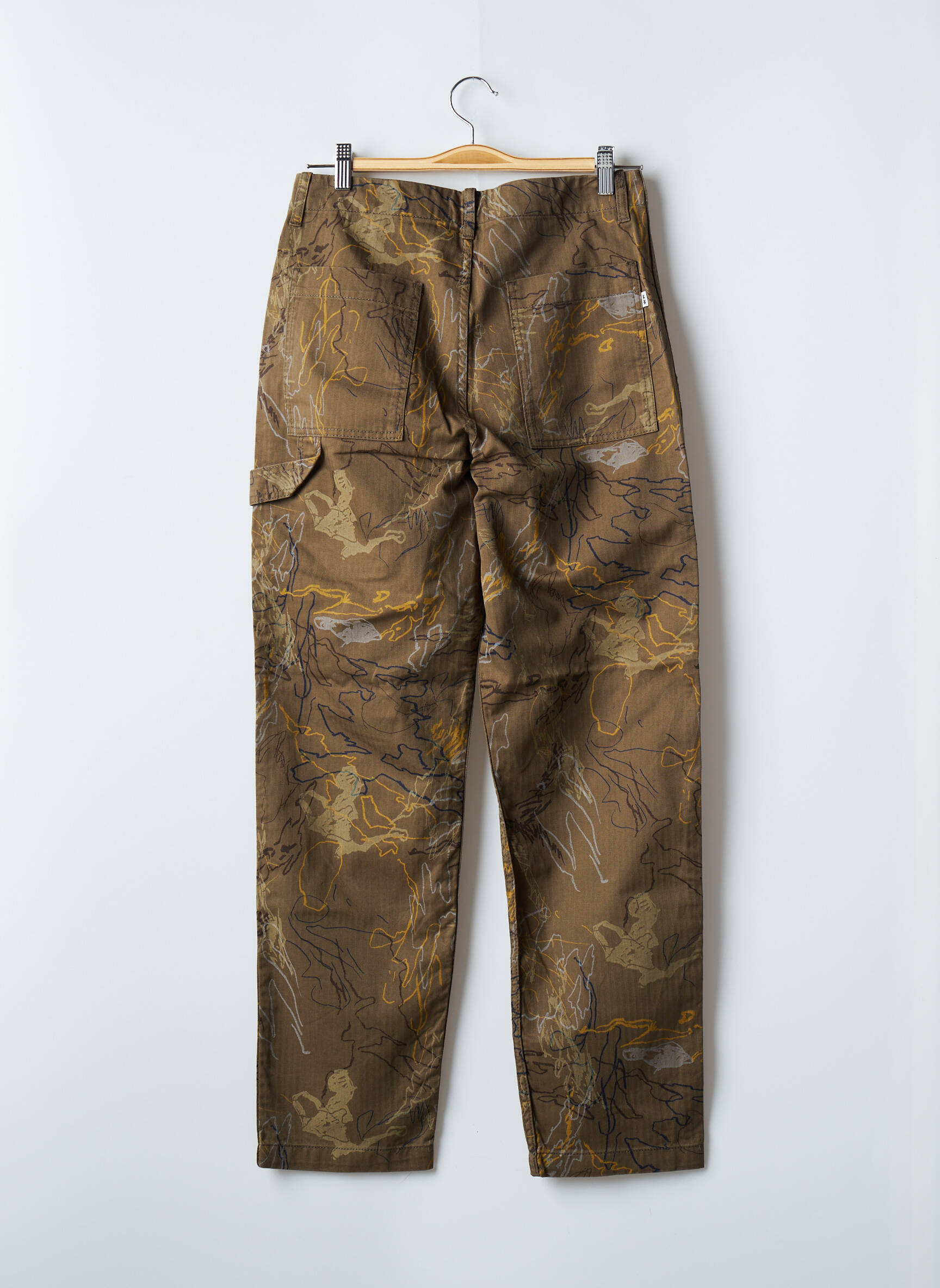 Tiesi kelnė kaki WOOD WOOD vyras