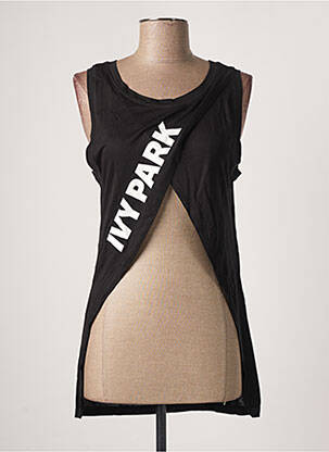 Marškiniai be rankovių juodas IVY PARK moteris