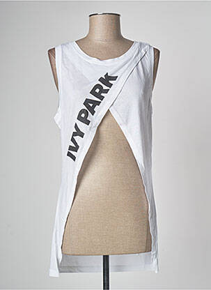Marškiniai be rankovių baltas IVY PARK moteris