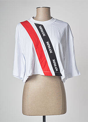 T-marškinys baltas IVY PARK moteris