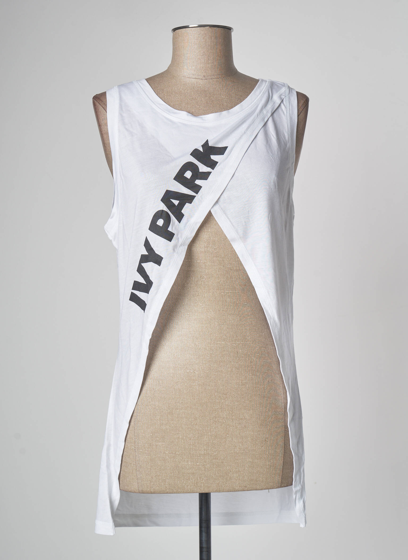 Marškiniai be rankovių baltas IVY PARK moteris