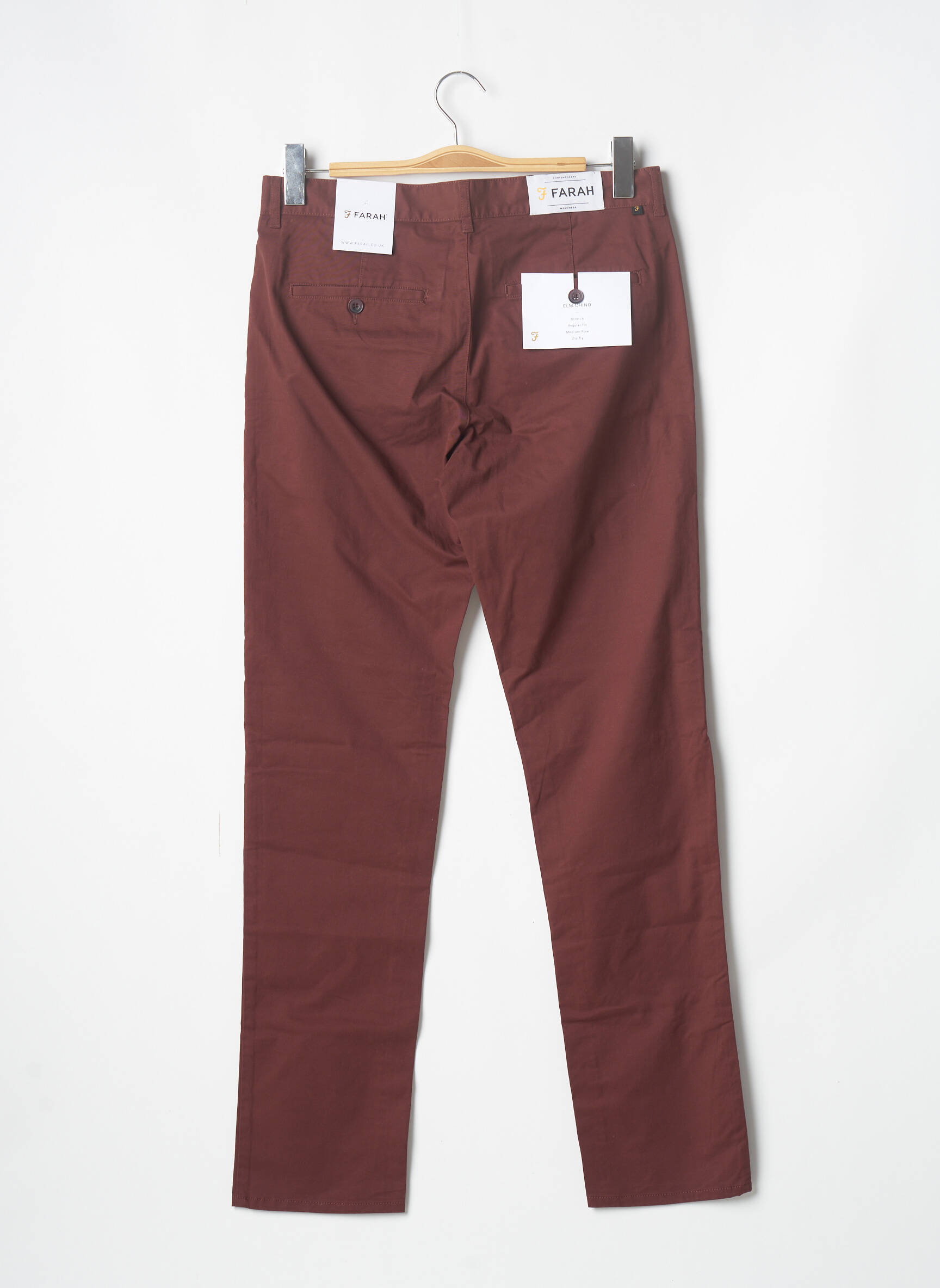 Chino kelnė rudas FARAH vyras