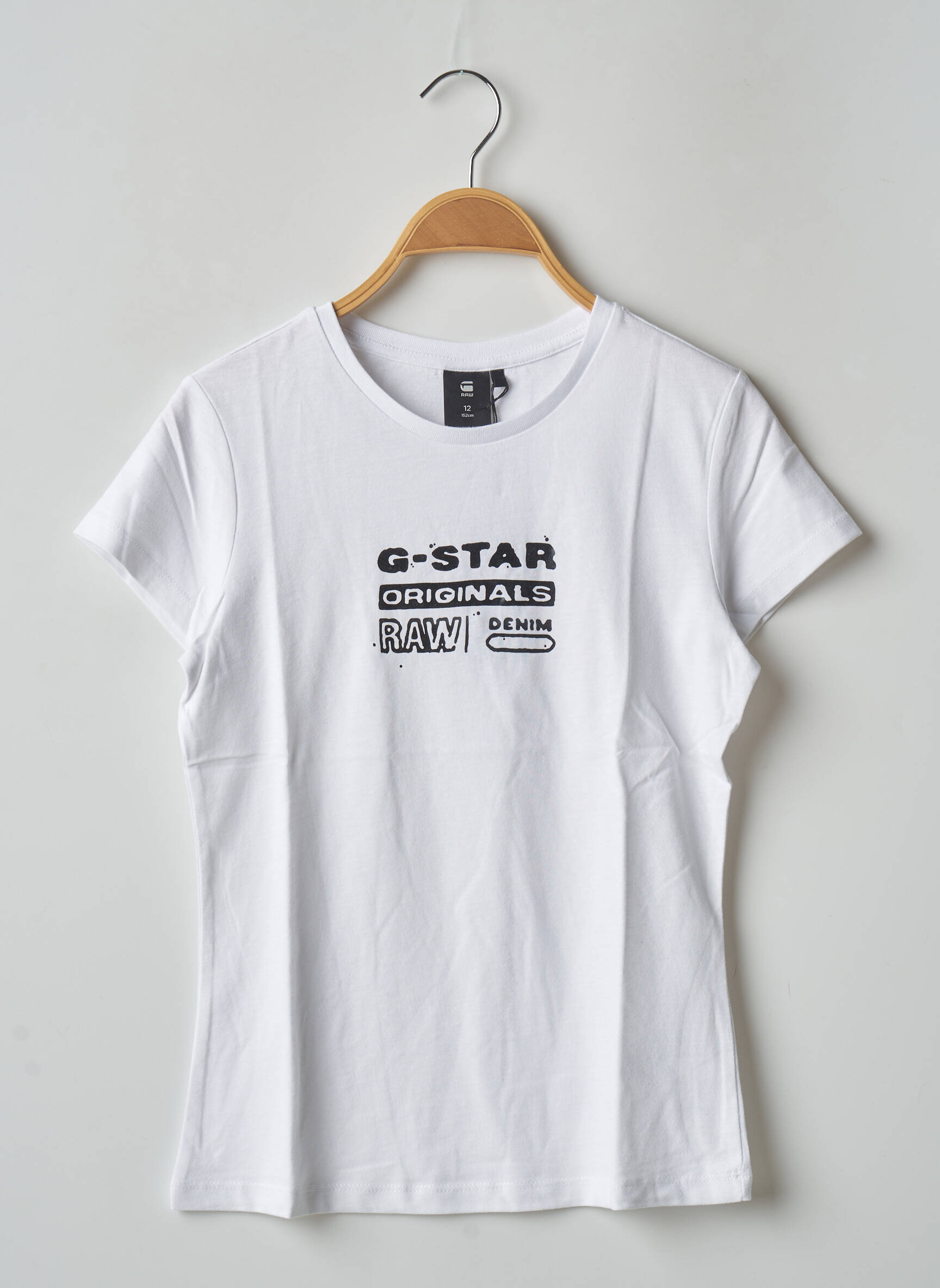 T-marškinys baltas G STAR mergina