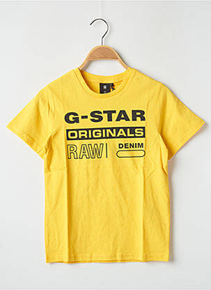 T-marškinys geltona G STAR berniukas