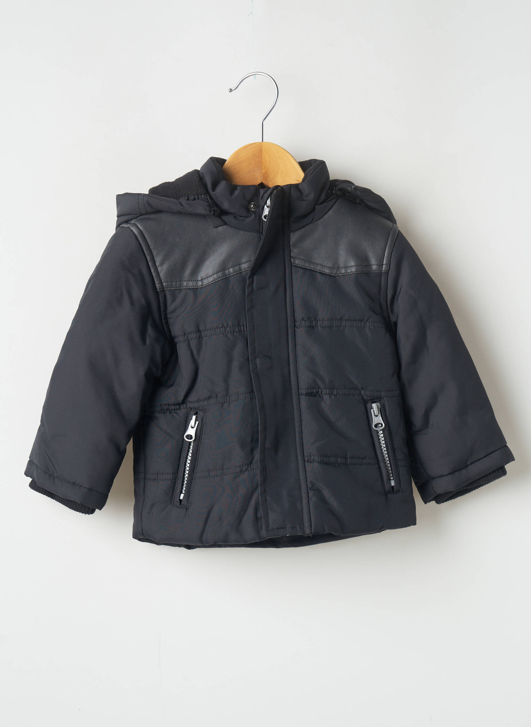 Parka juodas 3 POMMES berniukas