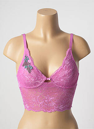 Liemenėlė be rėmo braletės violetinis TRIUMPH moteris
