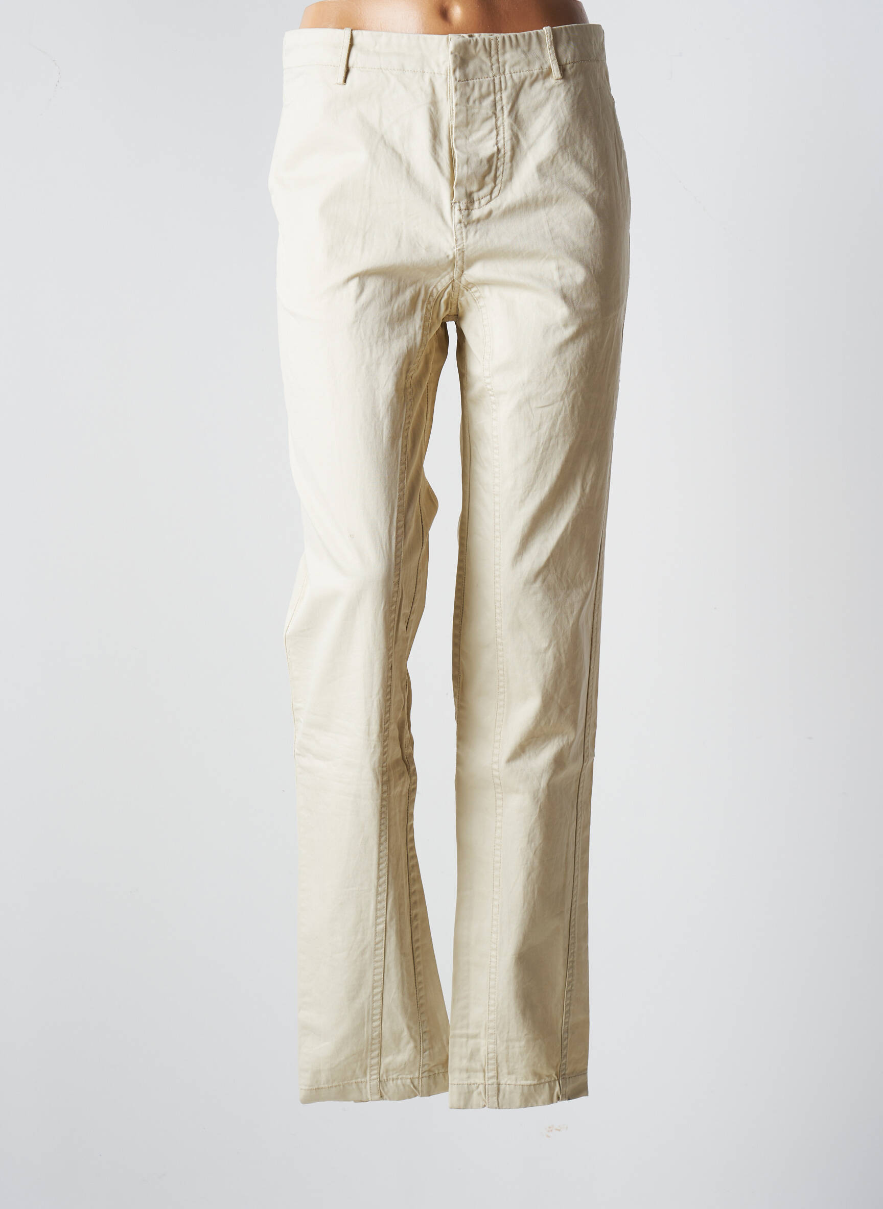Tiesi kelnė popelinos audinys, kuris pasižymi lygiu ir tankiu paviršiumi. maža dydžio bežinis LAURENCE DOLIGE moteris