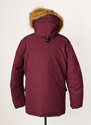 Parka bordo apdailos rankogaliai su gobtuvu raudona TOMMY HILFIGER vyras