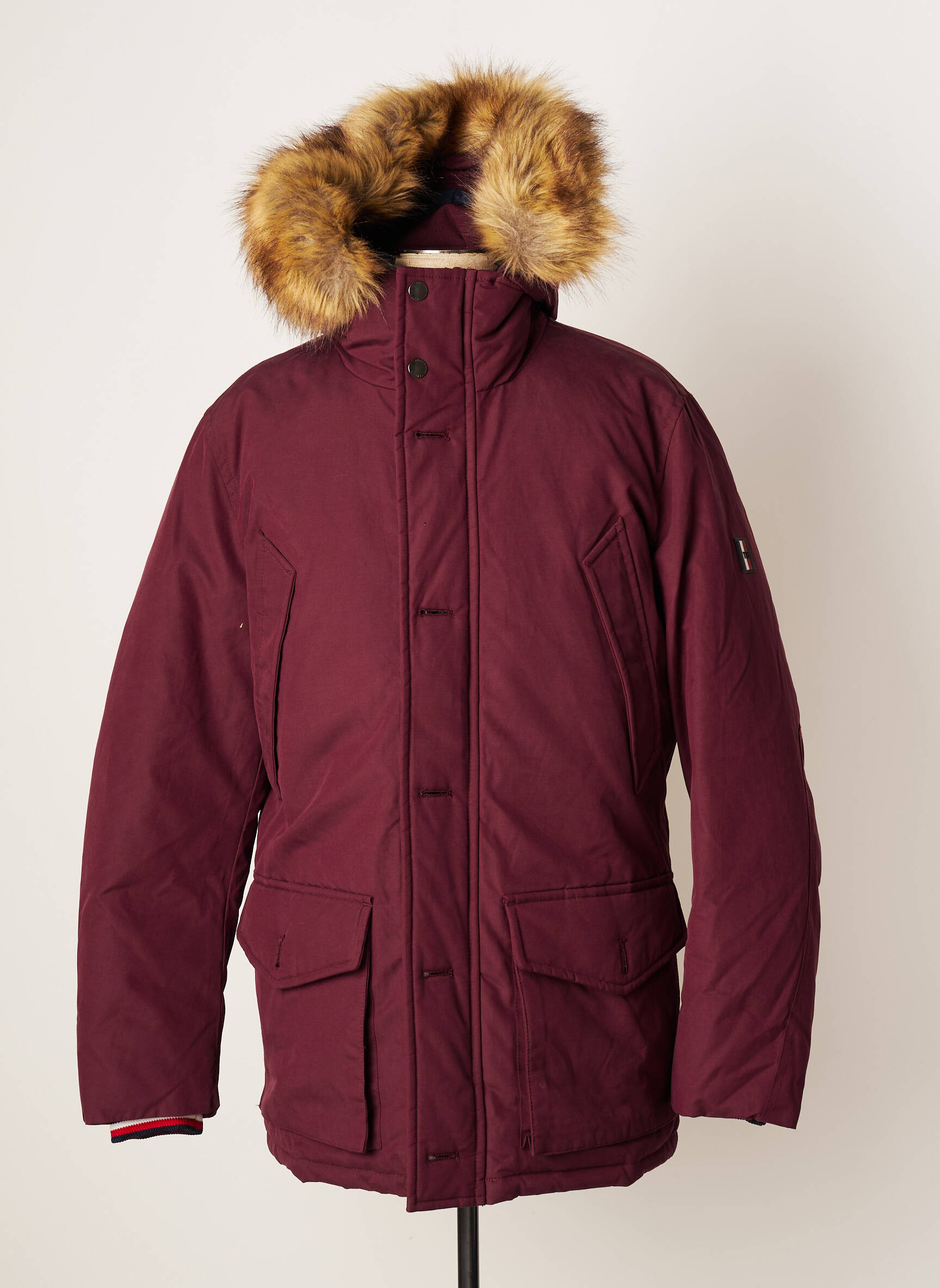 Parka ilgos rankovės su gobtuvu raudona TOMMY HILFIGER vyras