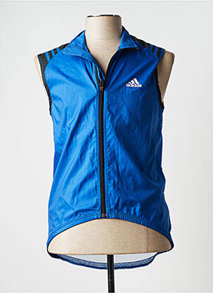 Kasdienis švarkas aukšta apykaklė mėlyna ADIDAS berniukas