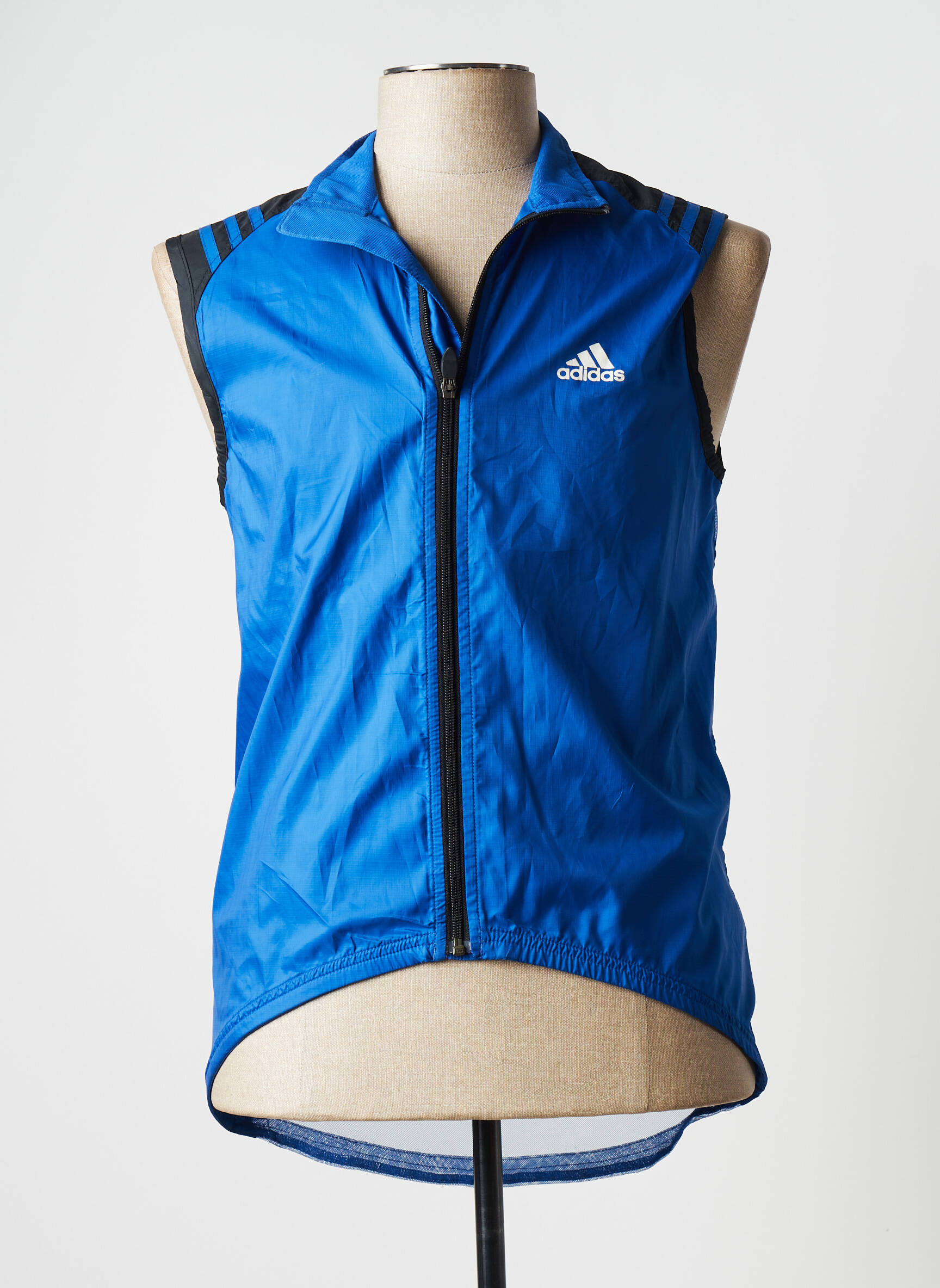 Kasdienis švarkas aukšta apykaklė mėlyna ADIDAS berniukas